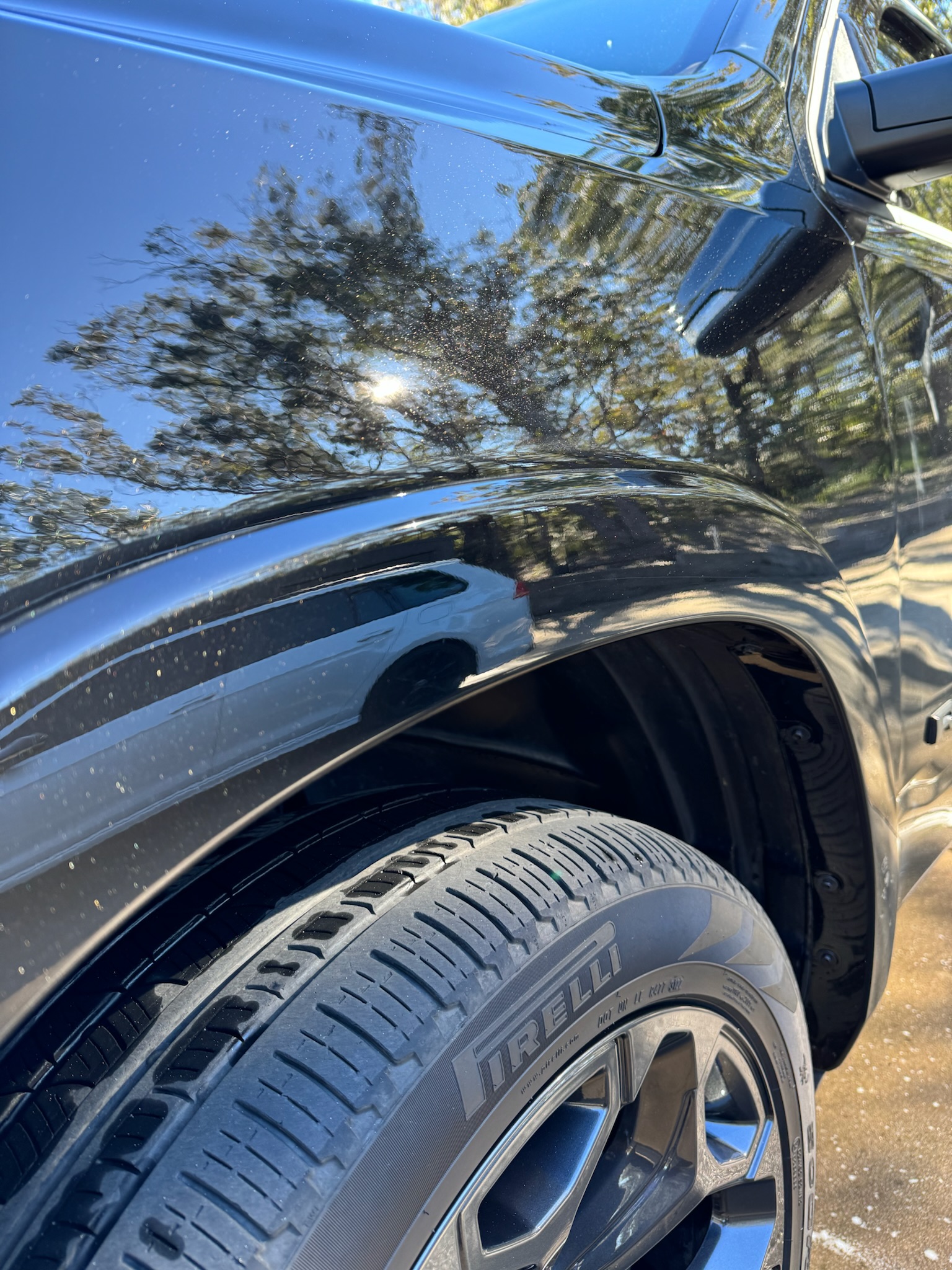 After: mirror finish restored following paint correction