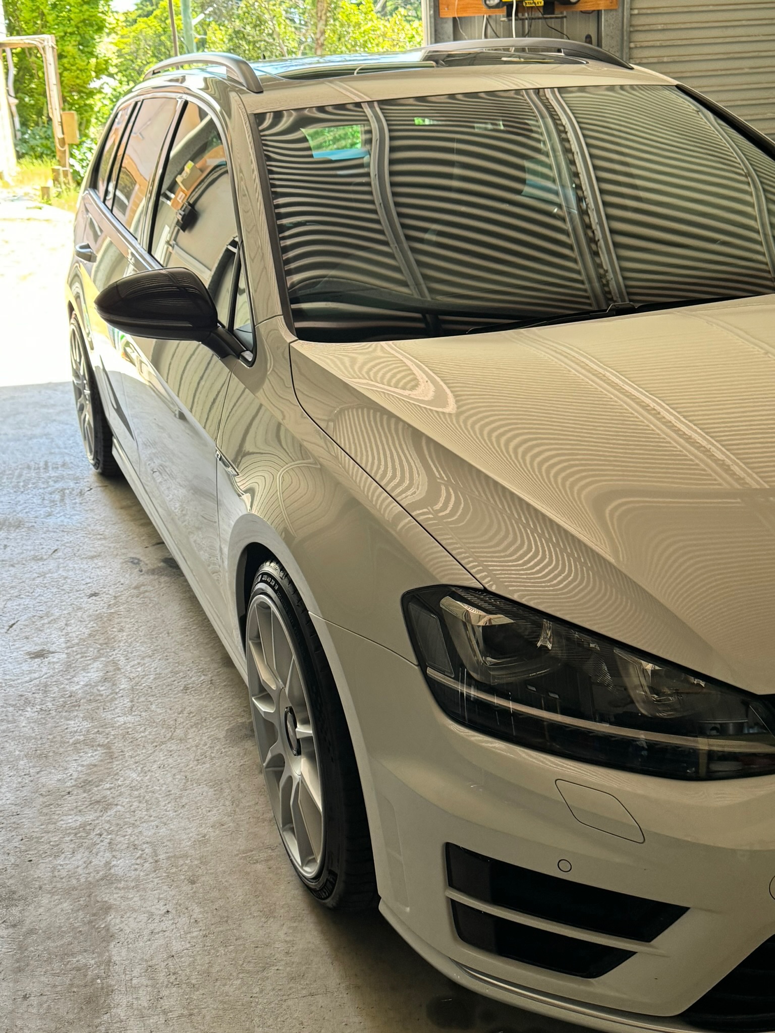 VW Golf R after detail, polished finish